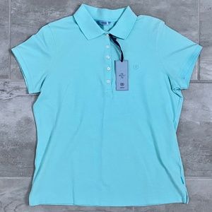 NEW IZOD Turquoise Polo T - Shirt